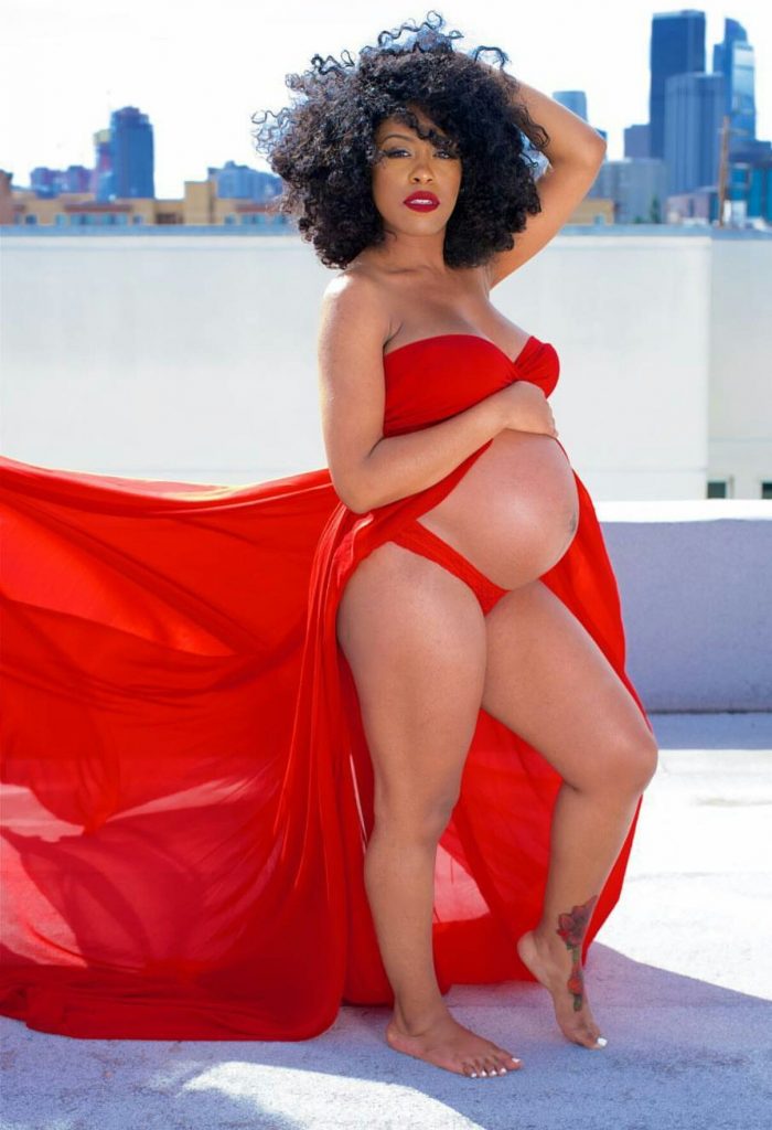 Mulher grávida sensual